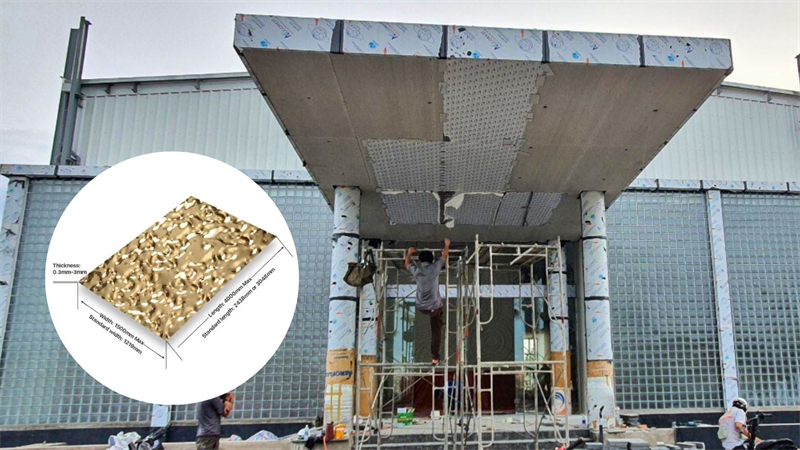 Hướng Dẫn Thi Công Tấm Inox Sóng Nước 3D Ốp Trần